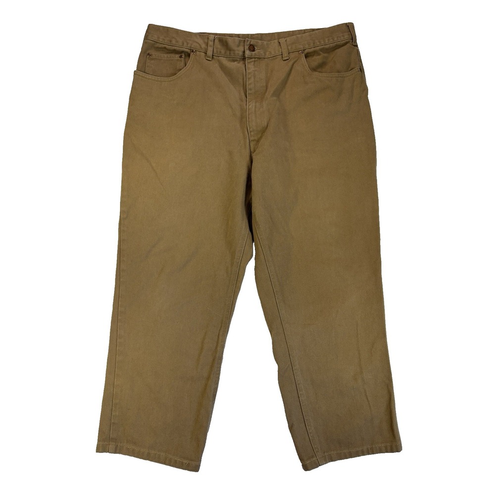 Scandia Woods Men's 40X30 (38X26) 100% Cotton Brown Jeans Workwear Utility Ranch